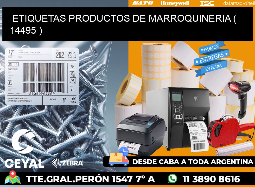 ETIQUETAS PRODUCTOS DE MARROQUINERIA ( 14495 )
