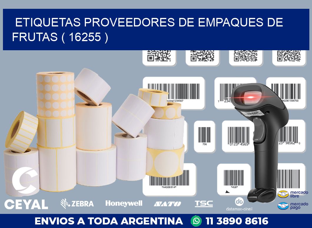 ETIQUETAS PROVEEDORES DE EMPAQUES DE FRUTAS ( 16255 )