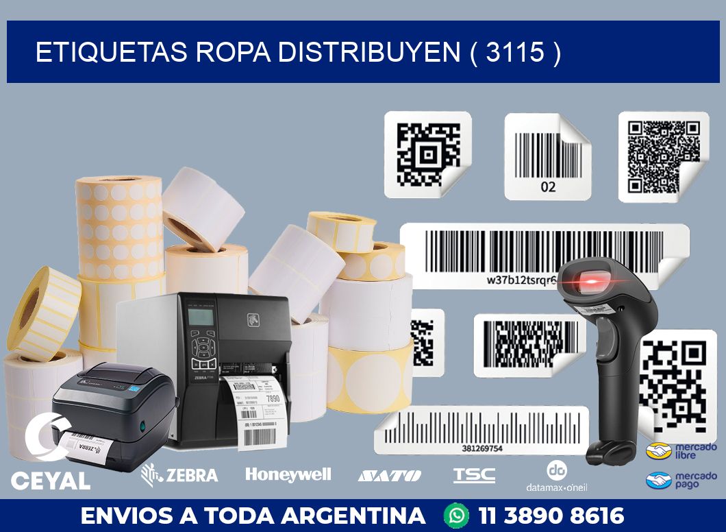 ETIQUETAS ROPA DISTRIBUYEN ( 3115 )