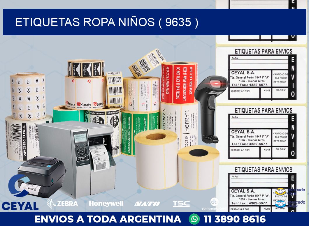 ETIQUETAS ROPA NIÑOS ( 9635 )