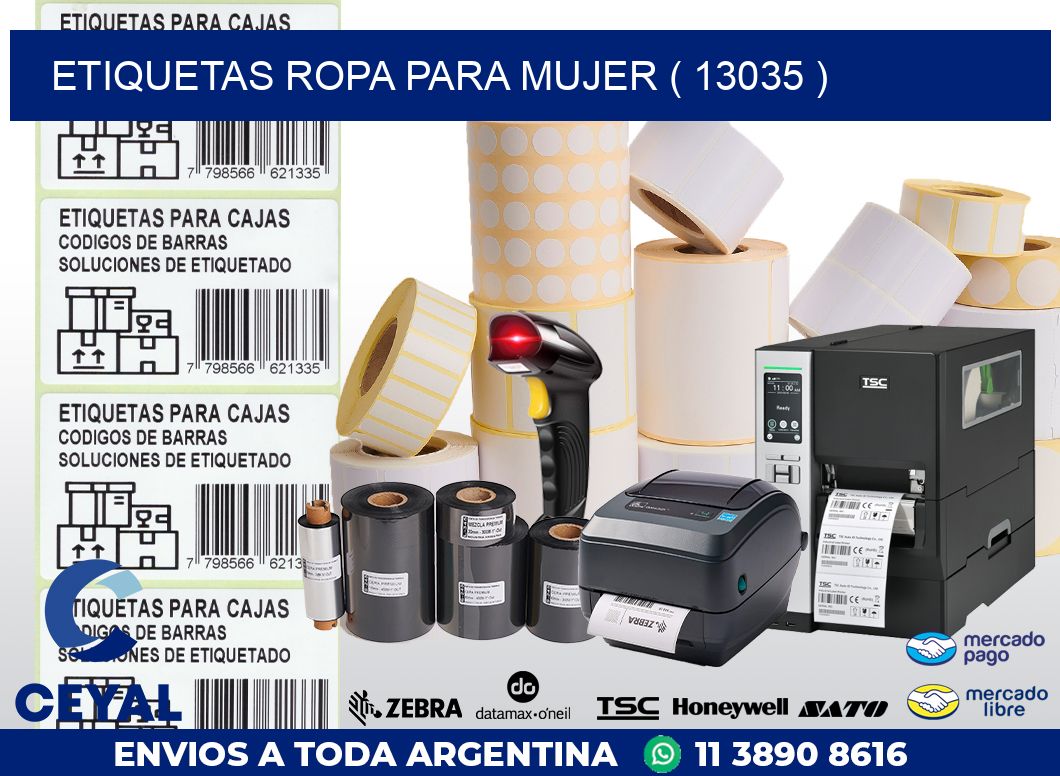 ETIQUETAS ROPA PARA MUJER ( 13035 )