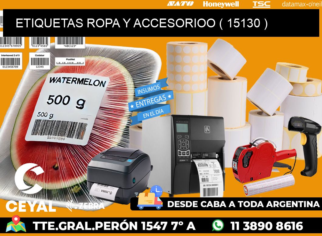 ETIQUETAS ROPA Y ACCESORIOO ( 15130 )