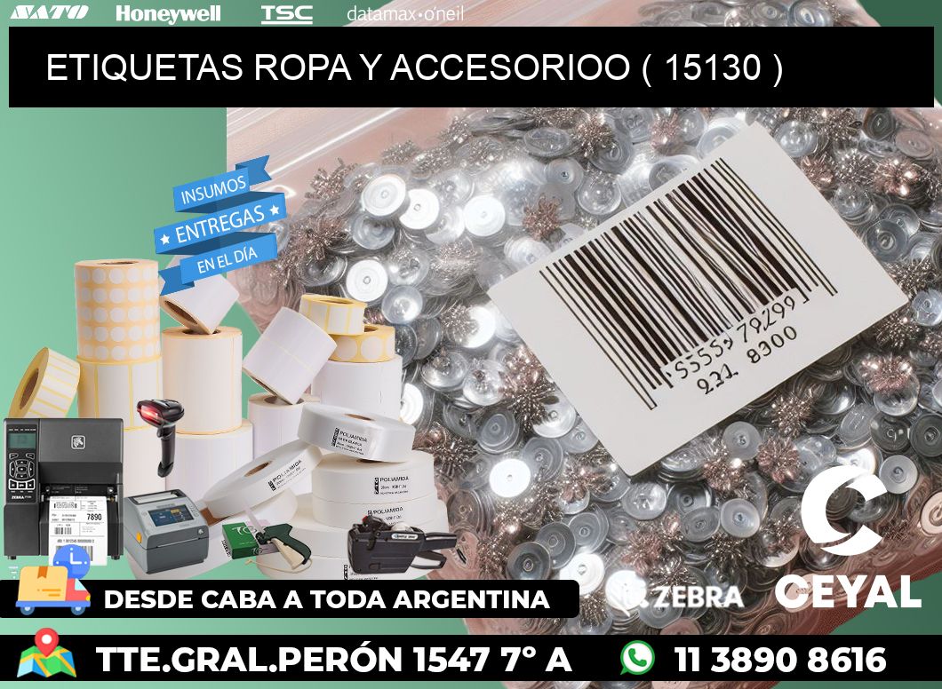 ETIQUETAS ROPA Y ACCESORIOO ( 15130 )