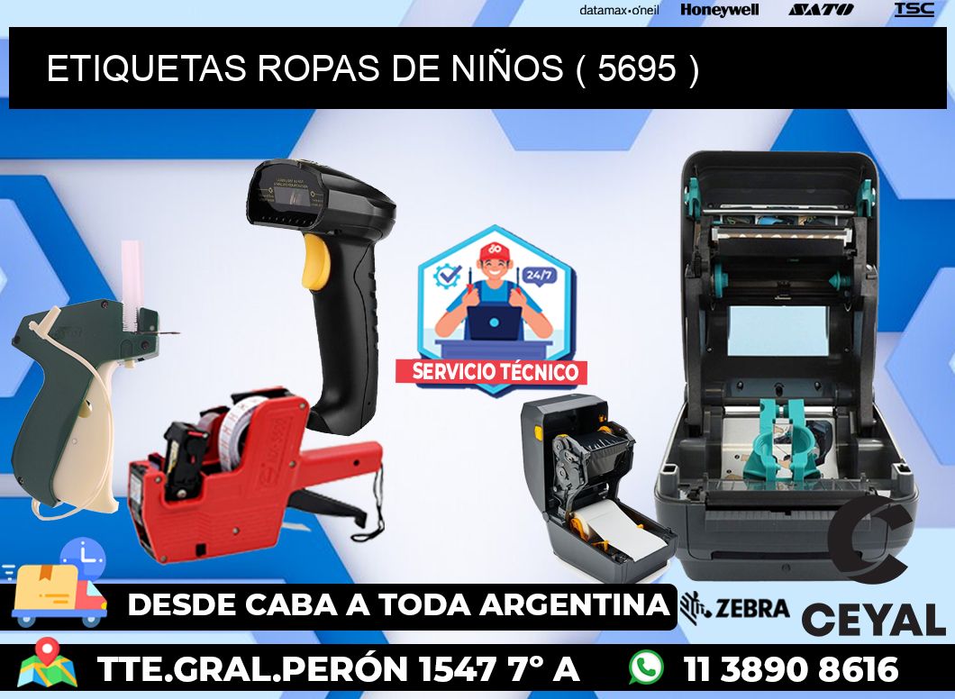 ETIQUETAS ROPAS DE NIÑOS ( 5695 )