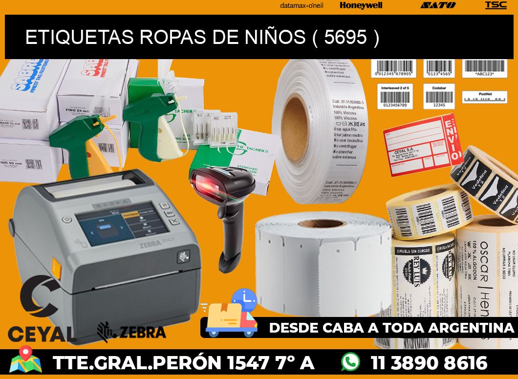 ETIQUETAS ROPAS DE NIÑOS ( 5695 )
