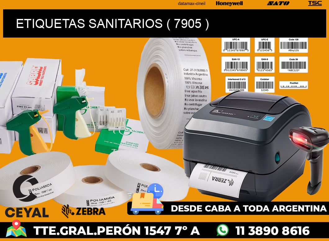 ETIQUETAS SANITARIOS ( 7905 )