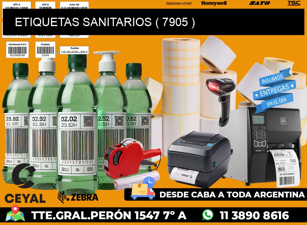 ETIQUETAS SANITARIOS ( 7905 )