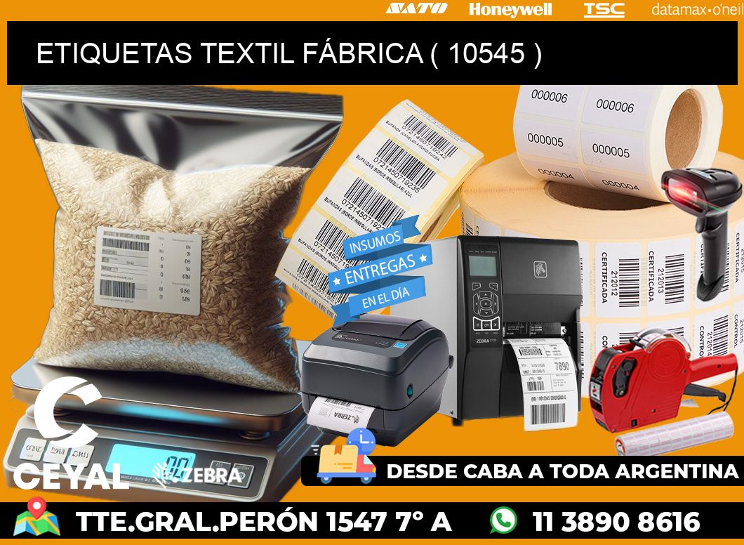 ETIQUETAS TEXTIL FÁBRICA ( 10545 )