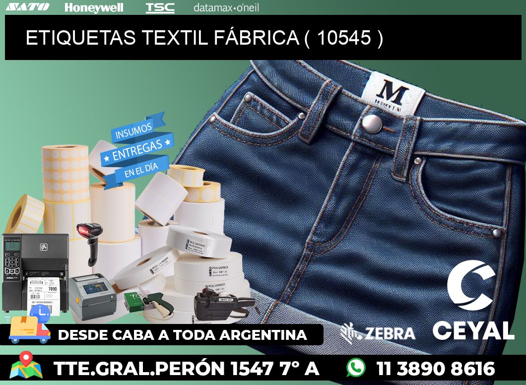 ETIQUETAS TEXTIL FÁBRICA ( 10545 )