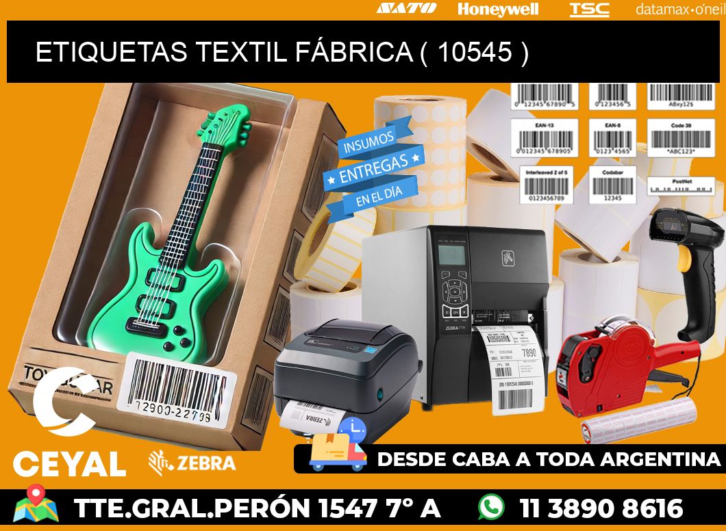 ETIQUETAS TEXTIL FÁBRICA ( 10545 )