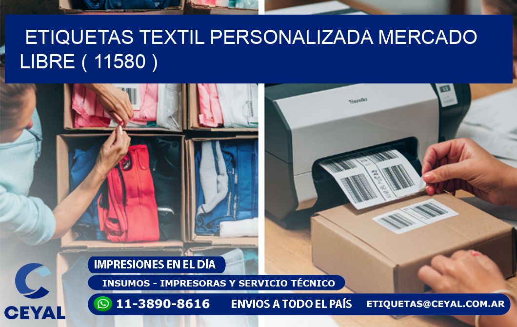 ETIQUETAS TEXTIL PERSONALIZADA MERCADO LIBRE ( 11580 )