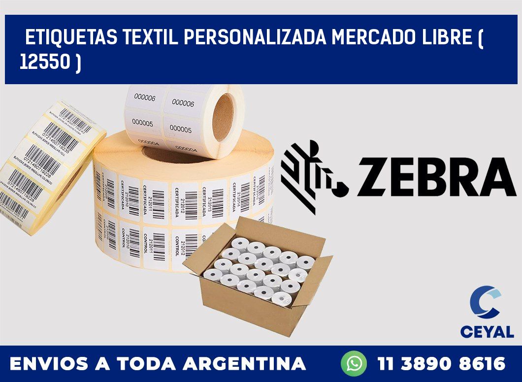 ETIQUETAS TEXTIL PERSONALIZADA MERCADO LIBRE ( 12550 )