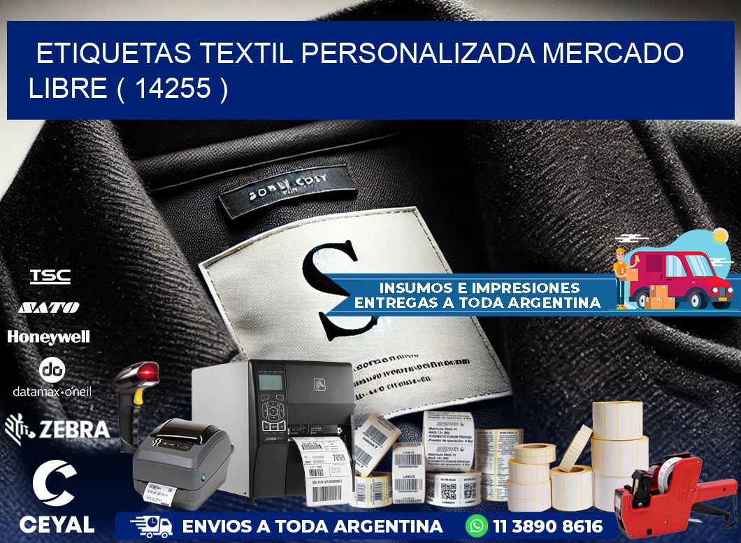 ETIQUETAS TEXTIL PERSONALIZADA MERCADO LIBRE ( 14255 )