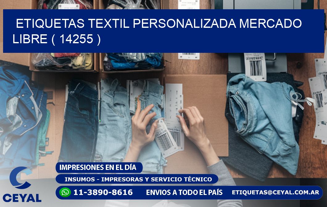 ETIQUETAS TEXTIL PERSONALIZADA MERCADO LIBRE ( 14255 )