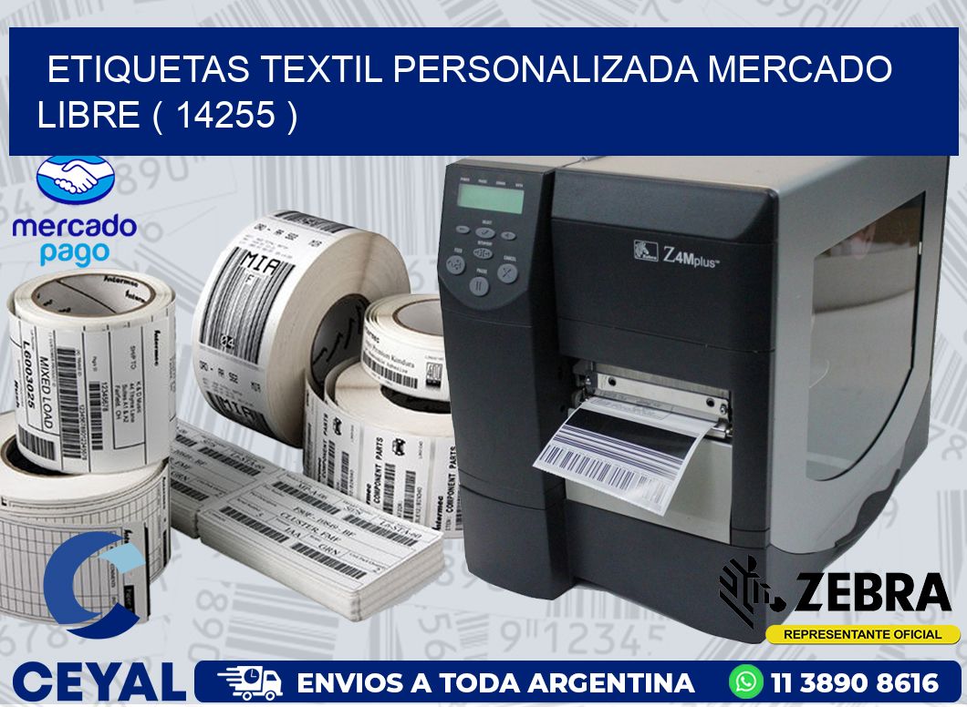 ETIQUETAS TEXTIL PERSONALIZADA MERCADO LIBRE ( 14255 )