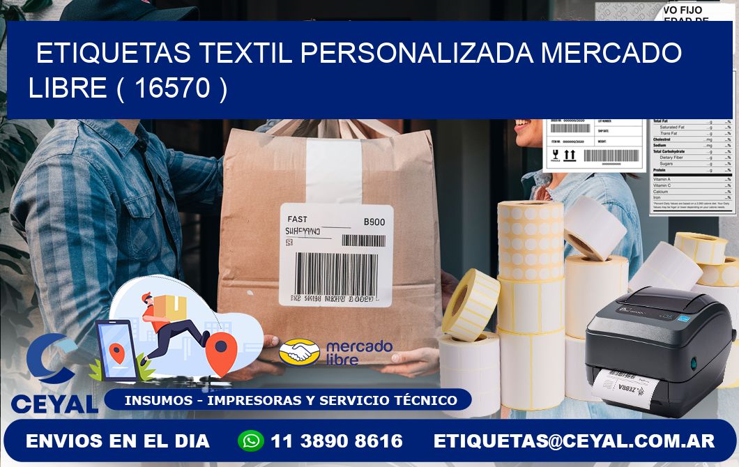 ETIQUETAS TEXTIL PERSONALIZADA MERCADO LIBRE ( 16570 )