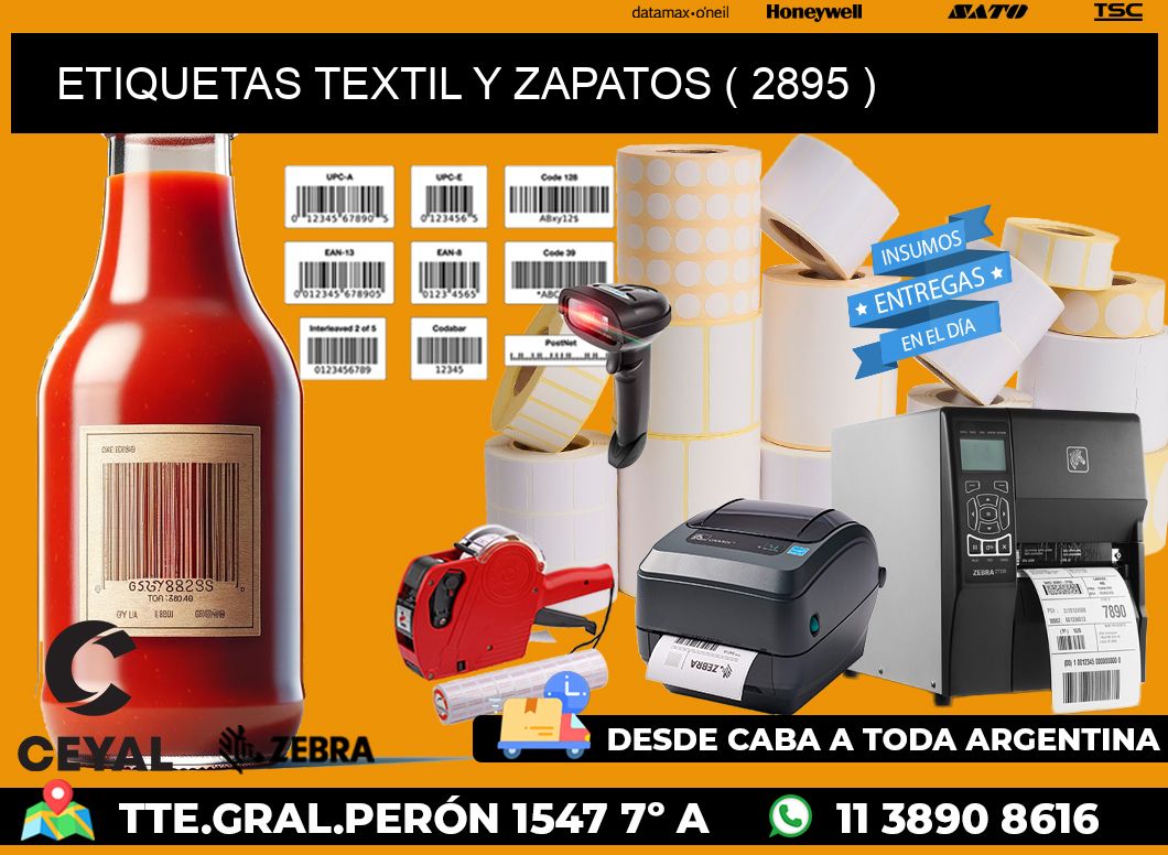 ETIQUETAS TEXTIL Y ZAPATOS ( 2895 )