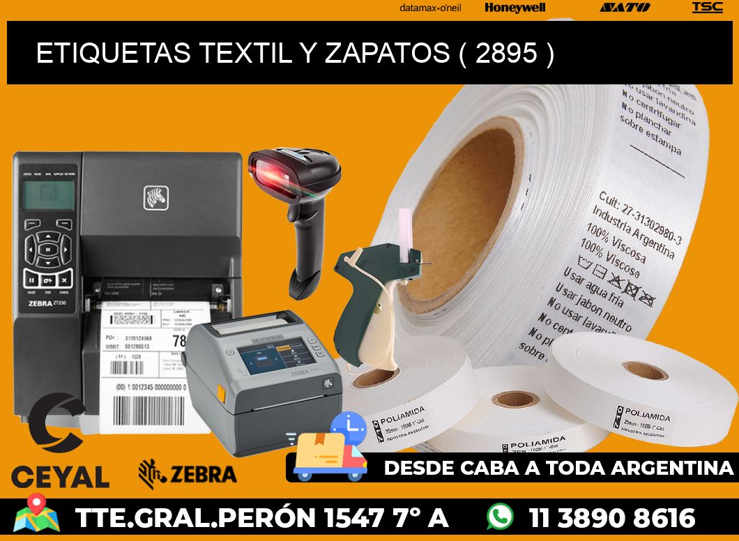 ETIQUETAS TEXTIL Y ZAPATOS ( 2895 )
