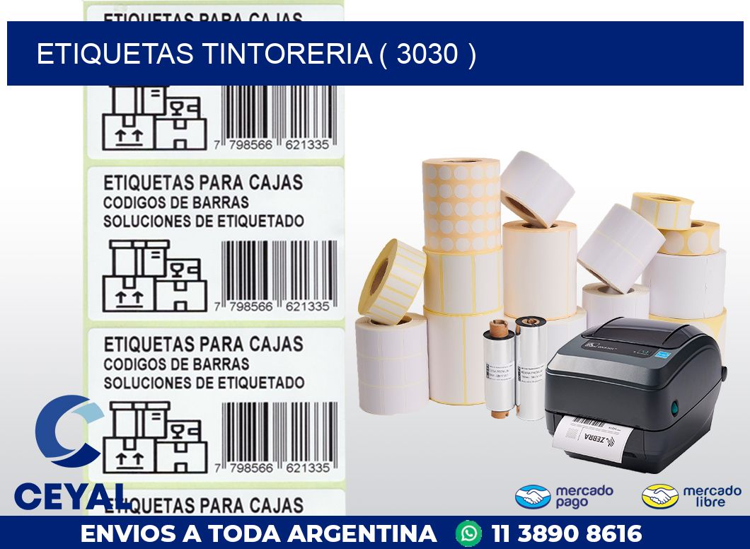 ETIQUETAS TINTORERIA ( 3030 )