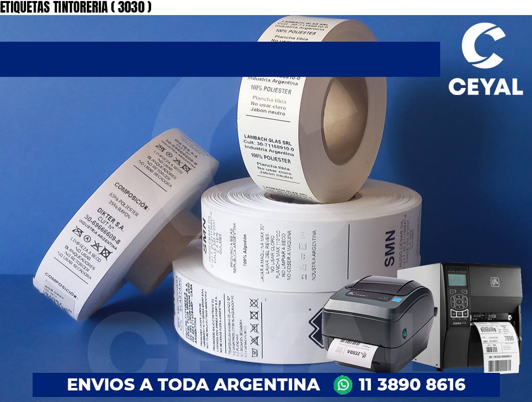 ETIQUETAS TINTORERIA ( 3030 )