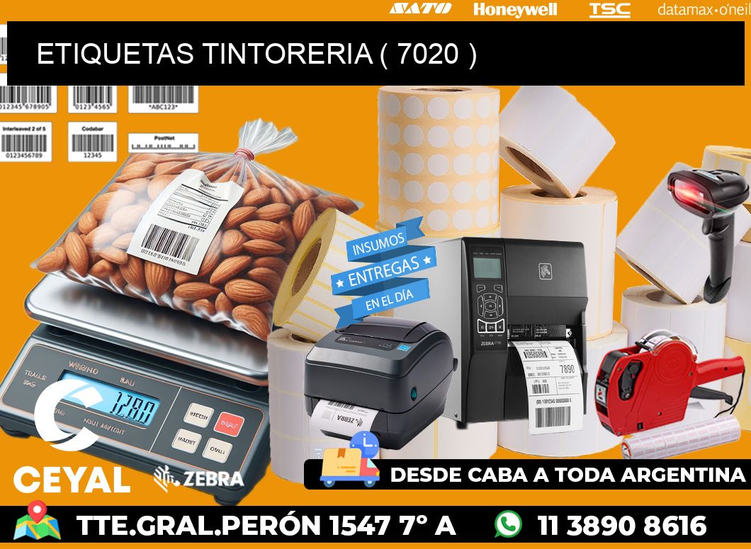 ETIQUETAS TINTORERIA ( 7020 )