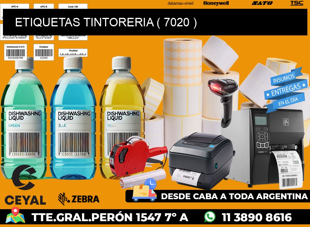 ETIQUETAS TINTORERIA ( 7020 )