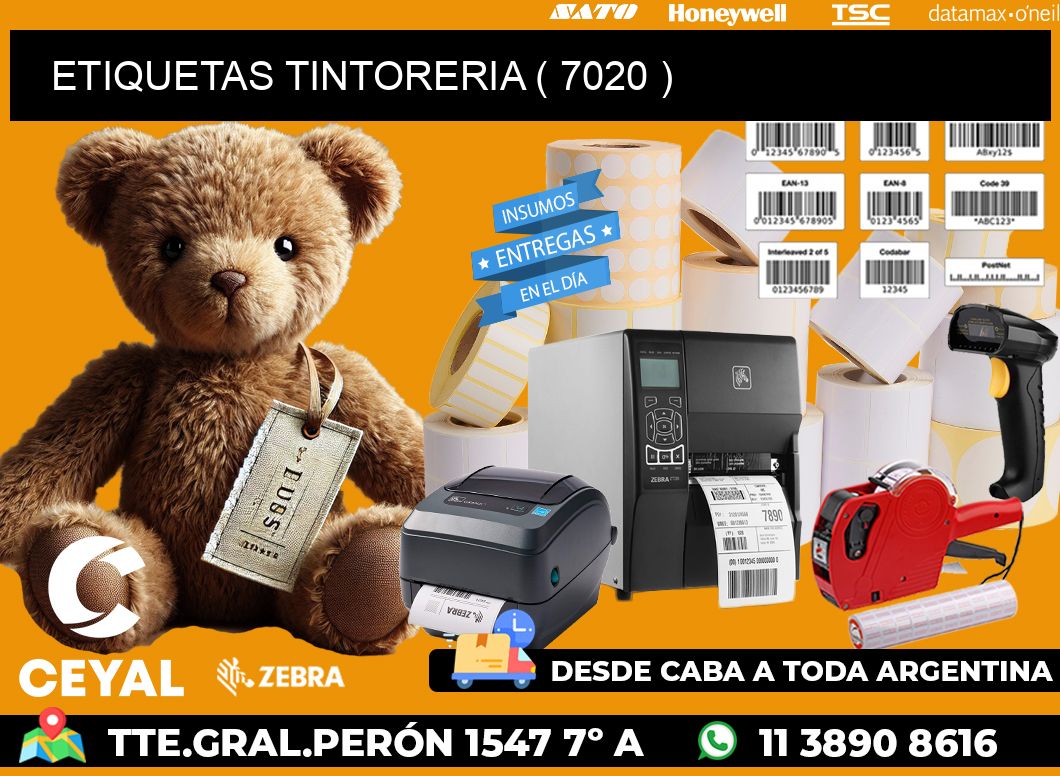 ETIQUETAS TINTORERIA ( 7020 )