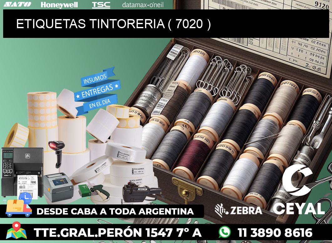 ETIQUETAS TINTORERIA ( 7020 )