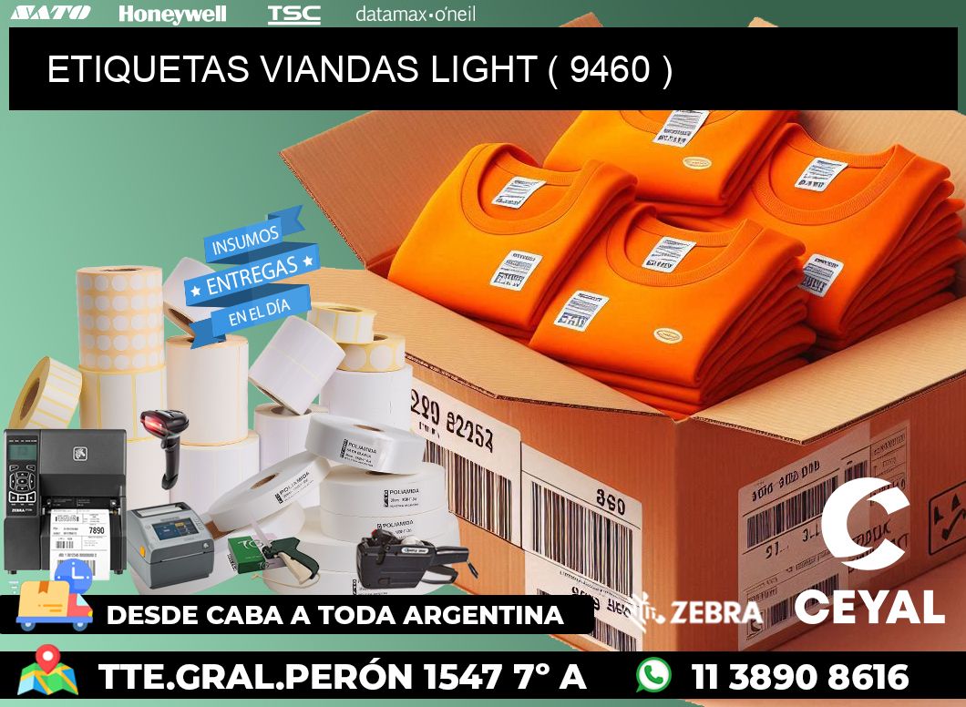 ETIQUETAS VIANDAS LIGHT ( 9460 )