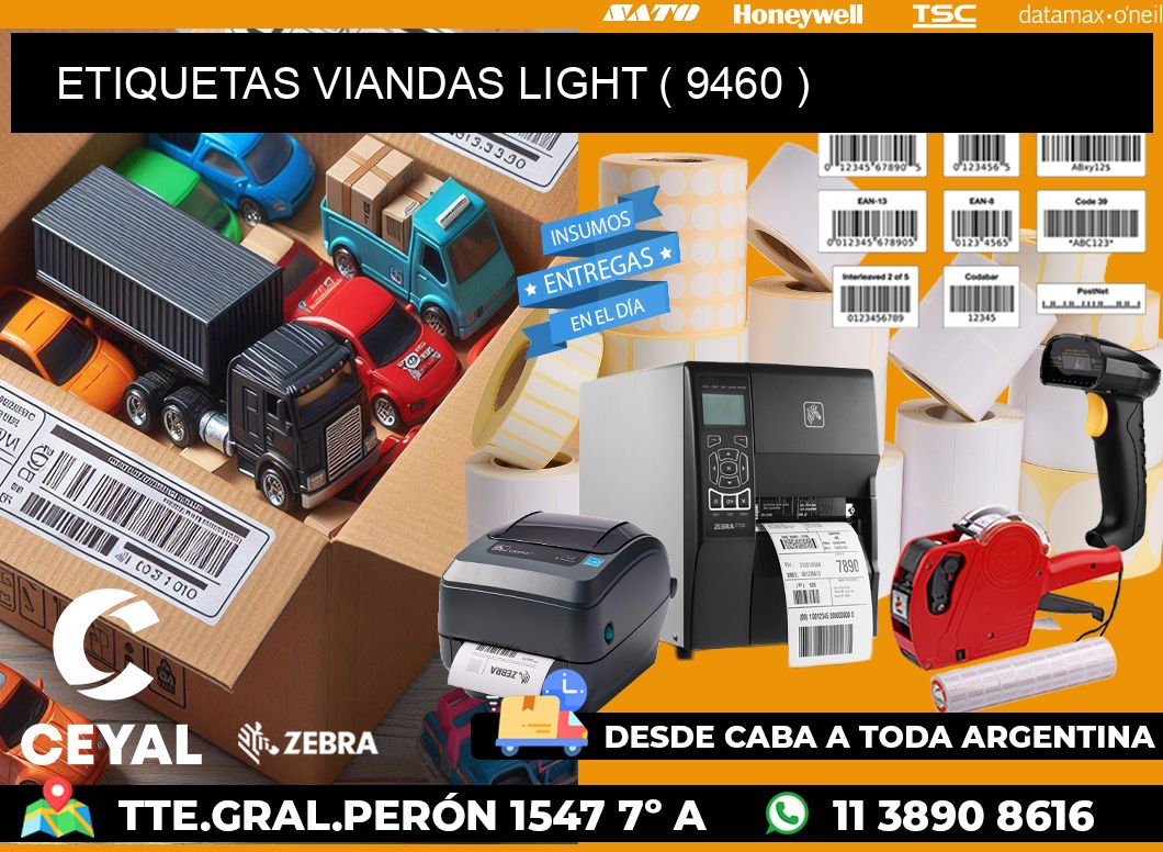 ETIQUETAS VIANDAS LIGHT ( 9460 )