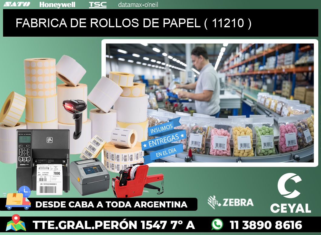 FABRICA DE ROLLOS DE PAPEL ( 11210 )
