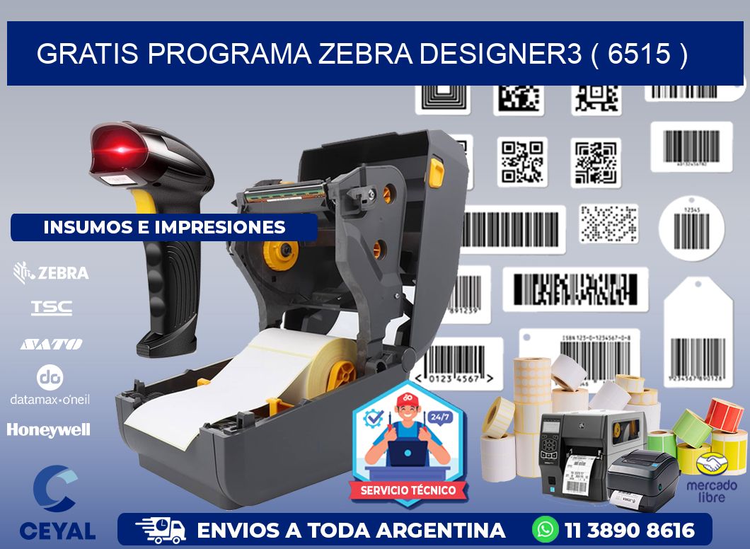 GRATIS PROGRAMA ZEBRA DESIGNER3 ( 6515 )