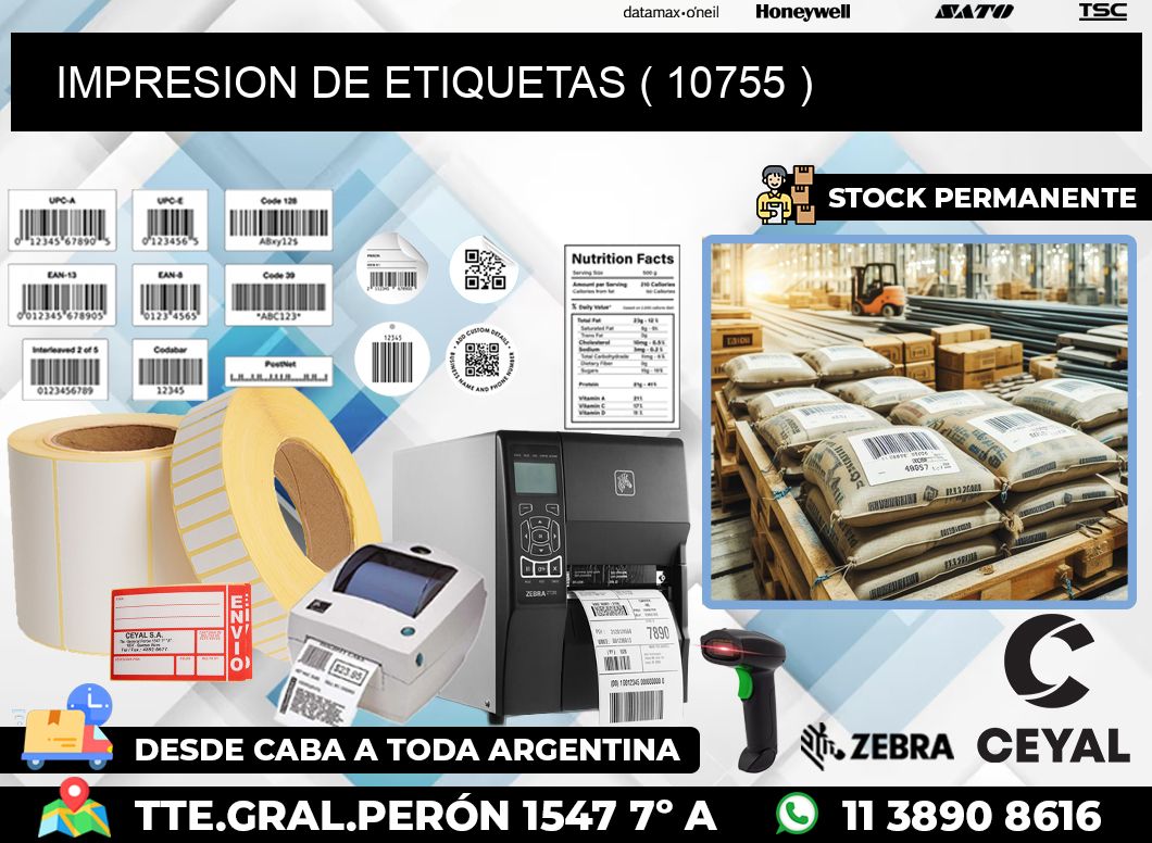 IMPRESION DE ETIQUETAS ( 10755 )