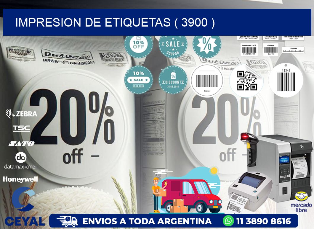 IMPRESION DE ETIQUETAS ( 3900 )