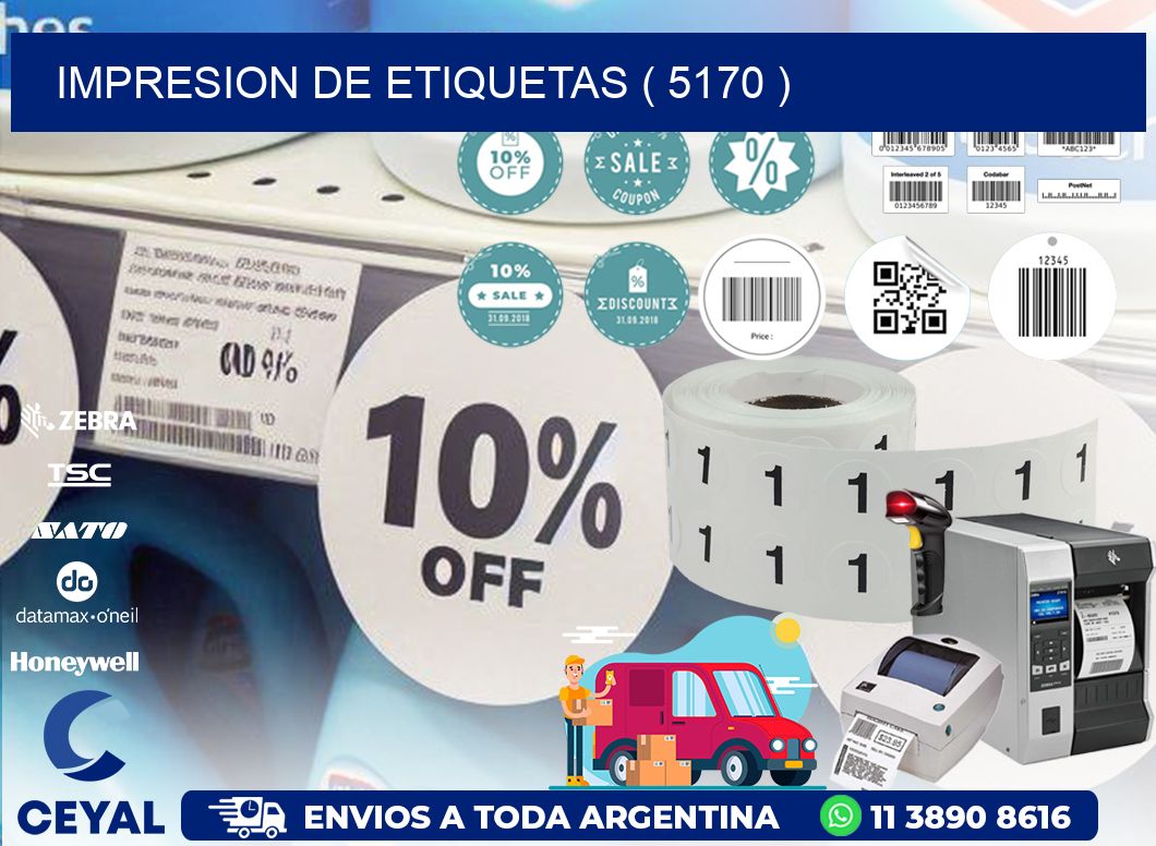 IMPRESION DE ETIQUETAS ( 5170 )