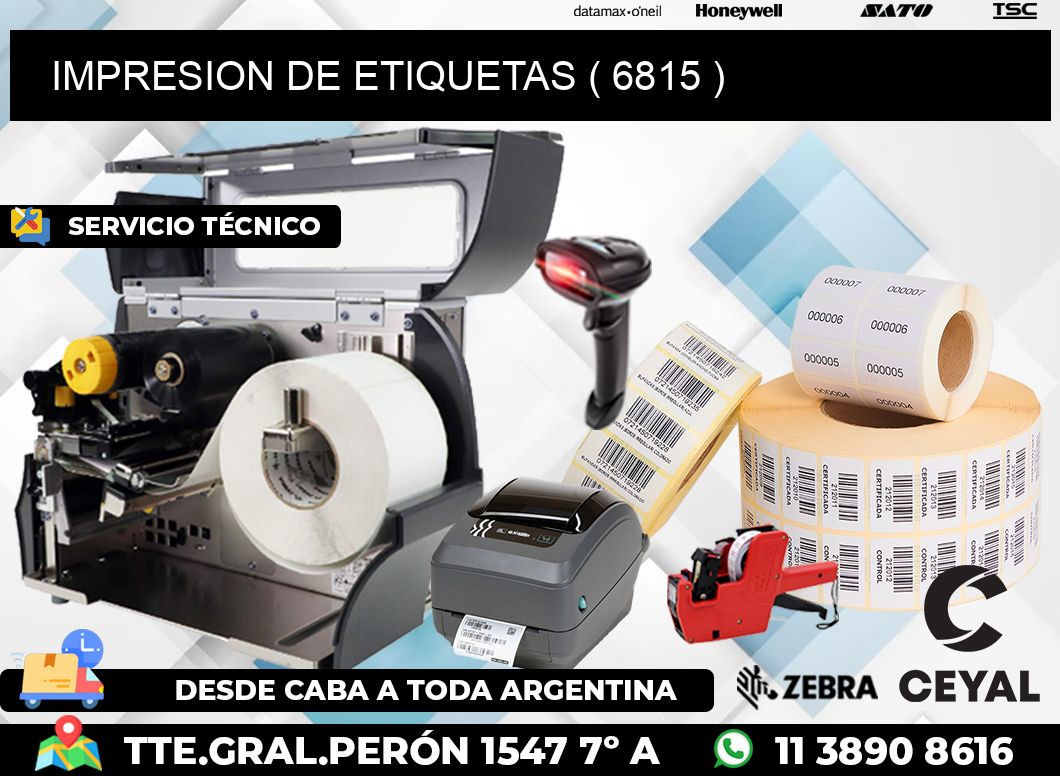 IMPRESION DE ETIQUETAS ( 6815 )