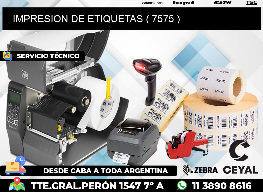 IMPRESION DE ETIQUETAS ( 7575 )