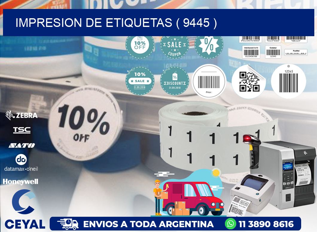 IMPRESION DE ETIQUETAS ( 9445 )