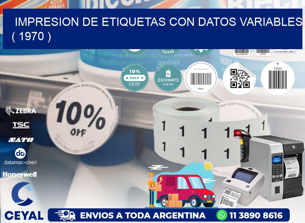 IMPRESION DE ETIQUETAS CON DATOS VARIABLES ( 1970 )