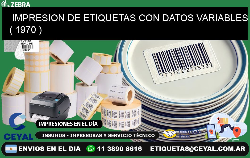 IMPRESION DE ETIQUETAS CON DATOS VARIABLES ( 1970 )