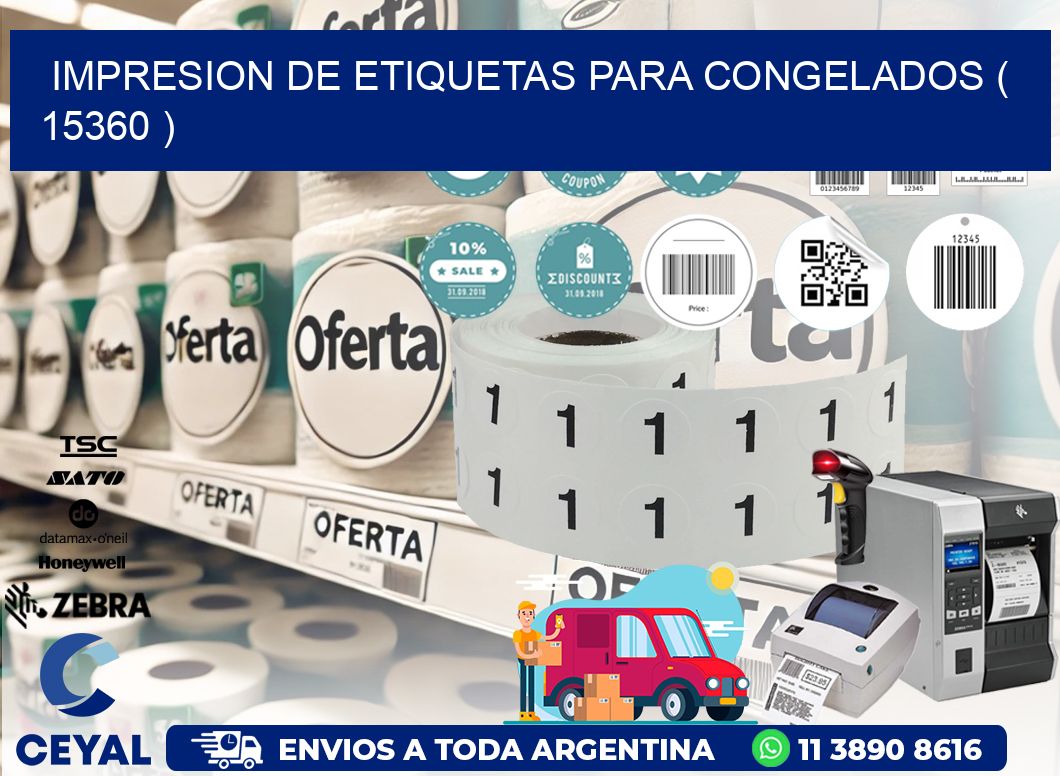 IMPRESION DE ETIQUETAS PARA CONGELADOS ( 15360 )