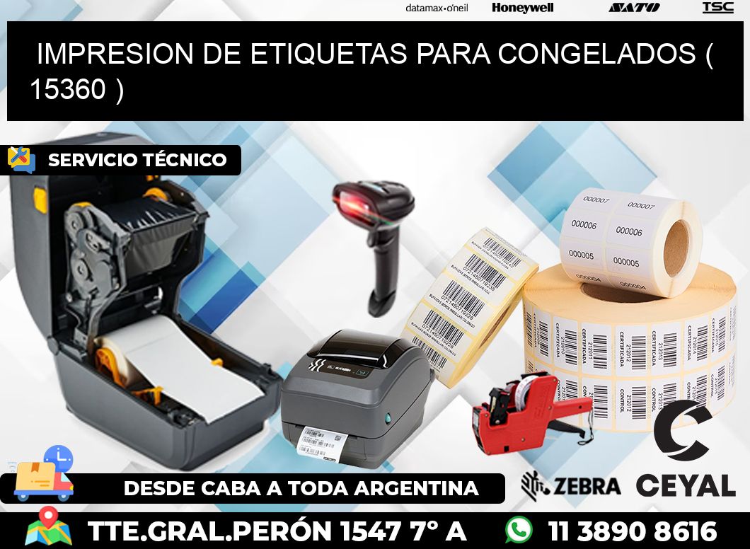 IMPRESION DE ETIQUETAS PARA CONGELADOS ( 15360 )