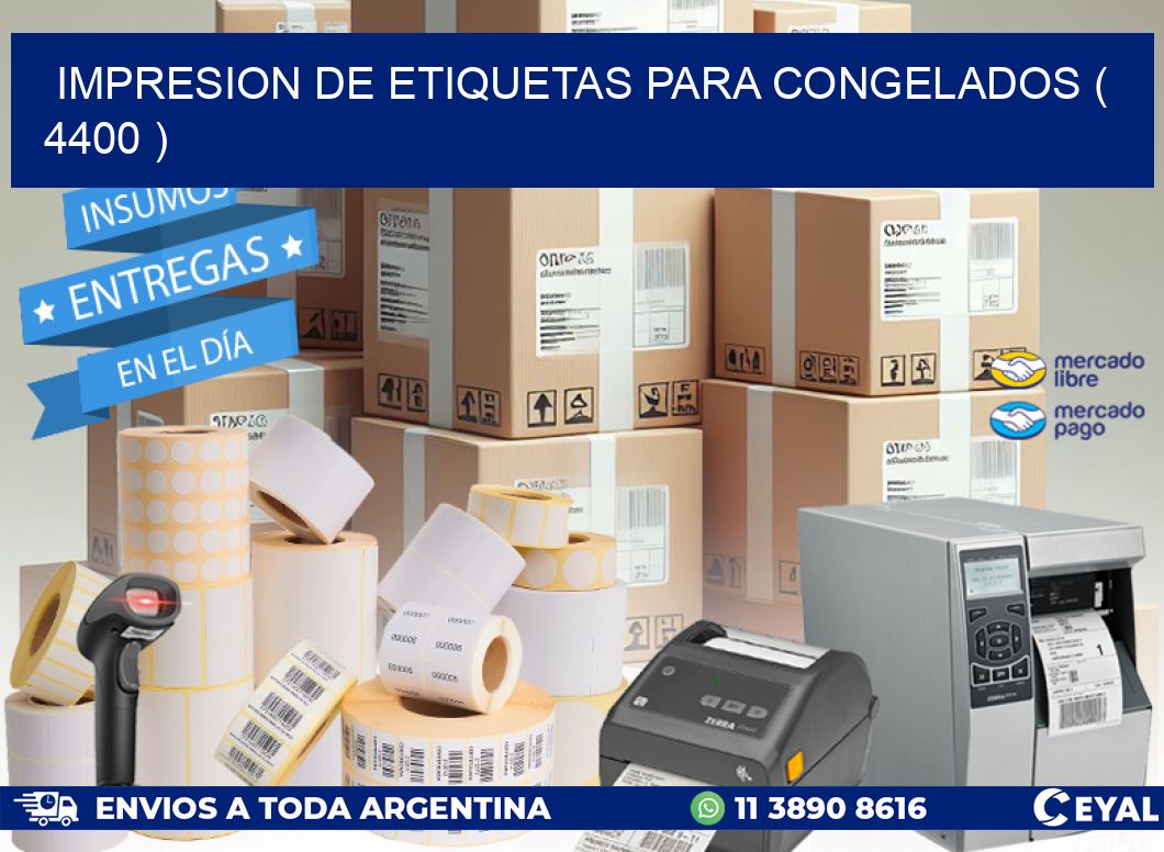 IMPRESION DE ETIQUETAS PARA CONGELADOS ( 4400 )