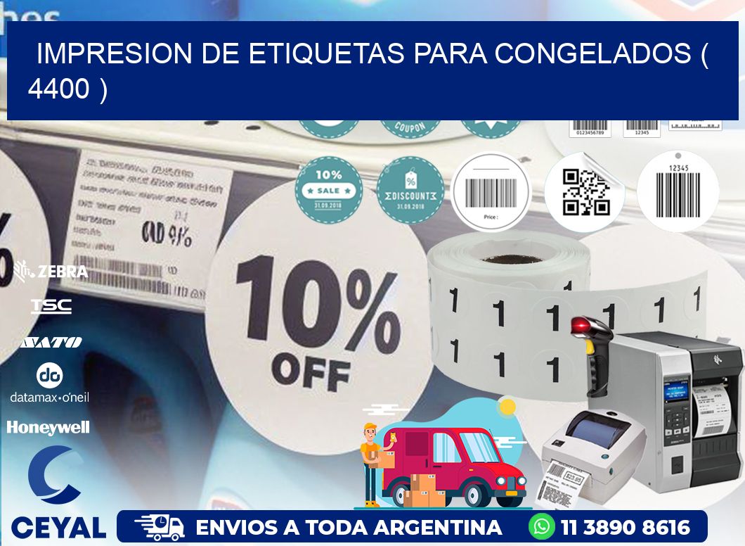 IMPRESION DE ETIQUETAS PARA CONGELADOS ( 4400 )