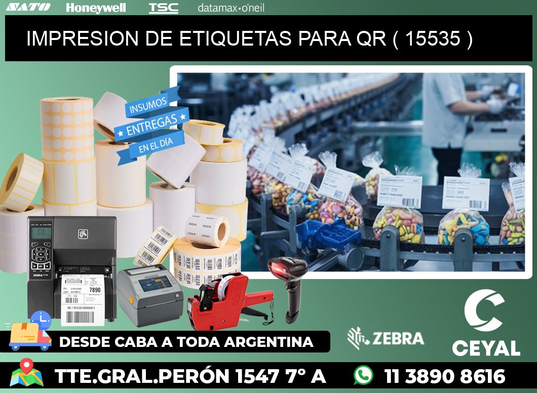 IMPRESION DE ETIQUETAS PARA QR ( 15535 )