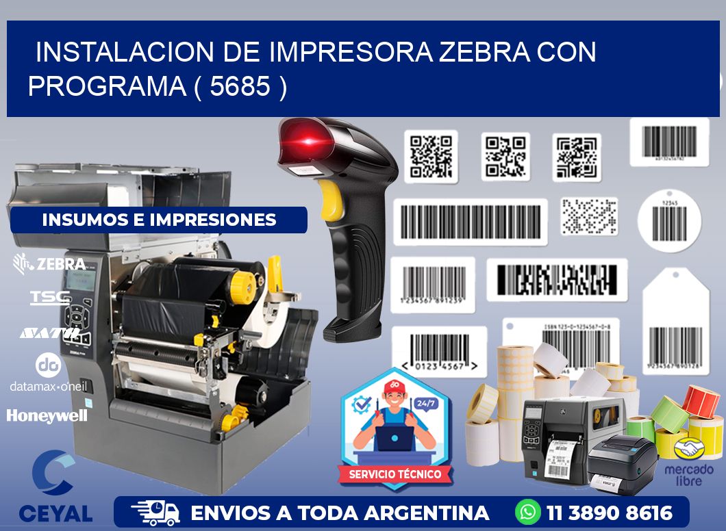 INSTALACION DE IMPRESORA ZEBRA CON PROGRAMA ( 5685 )