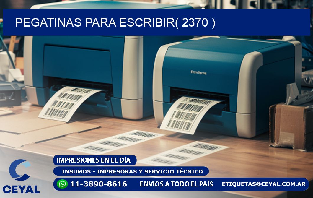 PEGATINAS PARA ESCRIBIR( 2370 )