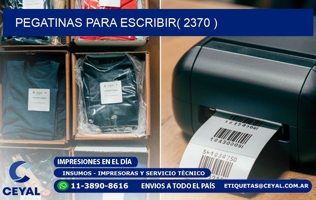 PEGATINAS PARA ESCRIBIR( 2370 )