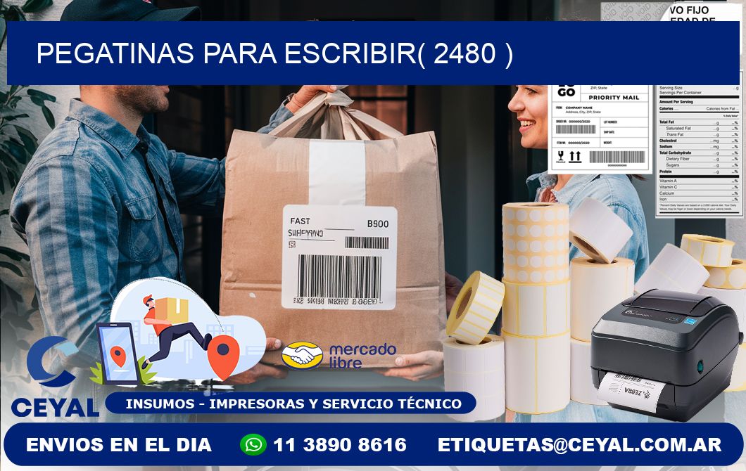 PEGATINAS PARA ESCRIBIR( 2480 )