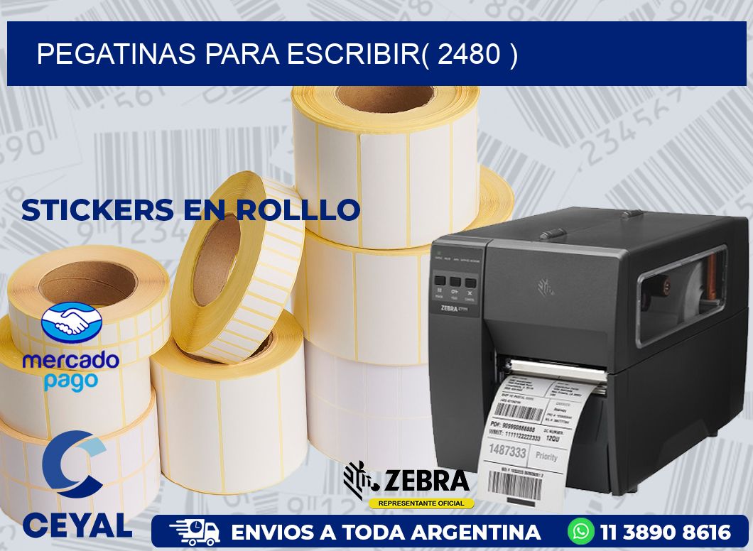 PEGATINAS PARA ESCRIBIR( 2480 )